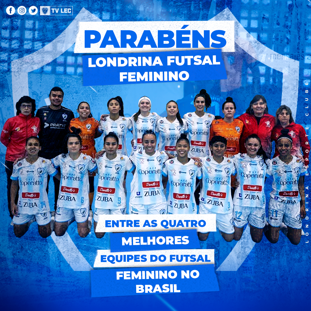 Londrina Futsal termina entre as quatro melhores equipes do Brasil